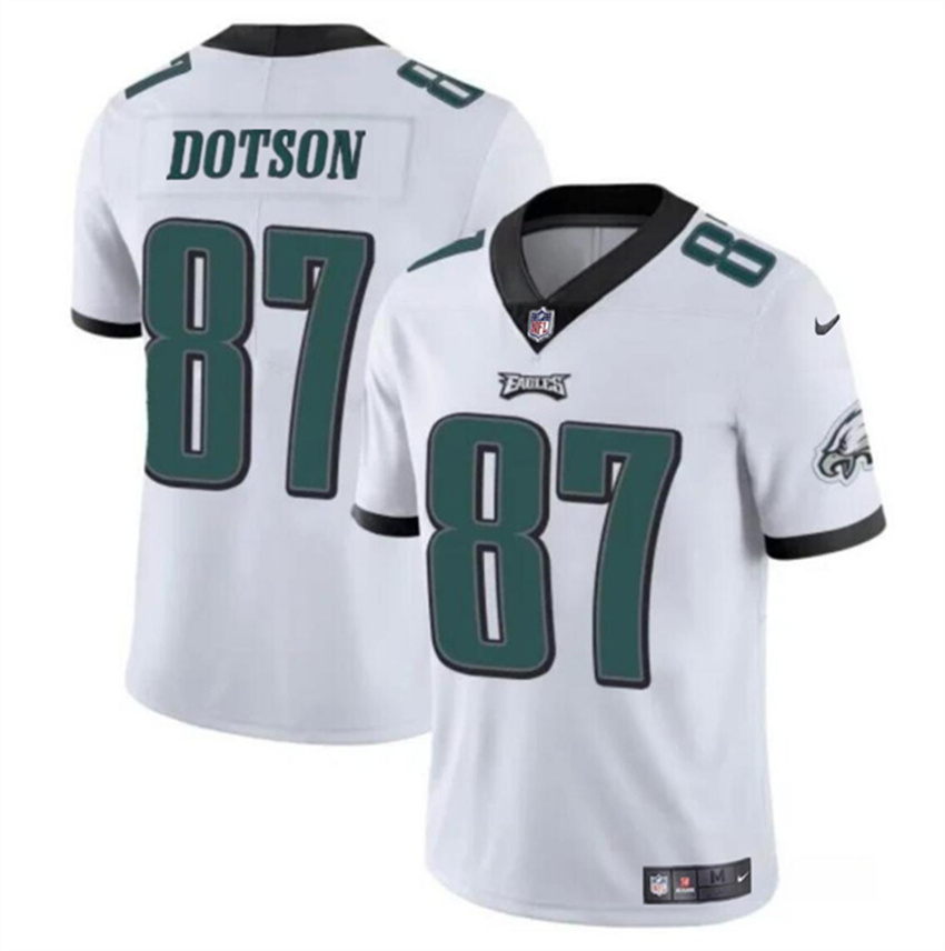 Men's White Philadelphia Eagles #87 Jahan Dotson Vapor Untouchable Limited Stitched Football Jersey
